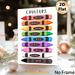 French Color Crayons Painting Poster, Vibrant Flat-style Colorful French-labeled Crayons Poster, Assists With French Color Vocabulary Learning, Ideal_maomaolike.com