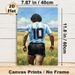 Soccer Player #10 Jersey Painting Poster, Vibrant Impasto Style Athlete In Open Field Poster, Artistic Sports-themed Wall Decor Ideal For Home, Game_maomaolike.com