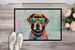Chocolate Labrador Hippie Dawg Doormat Front Door Mat Indoor Outdoor Rugs For Entryway, Non Slip Washable Low Pile, 24H X 36W_maomaolike.com