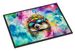 Hippie Animal Hedgehog Doormat Front Door Mat Indoor Outdoor Rugs For Entryway, Non Slip Washable Low Pile, 24H X 36W_maomaolike.com