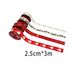 Christmas Decor Essentials - 2.5cmX3m Mixed Ribbon Rolls_maomaolike.com