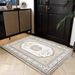 Living Room Rug Large Size Gorgeous Gold Frame Design Bedroom Rug Plush Thickened Machine Washable Thickened Underlay Interior Decorative Rug_maomaolike.com
