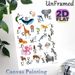 French Animal Alphabet Painting Poster, Vibrant Watercolor Illustrated Animal Alphabet Poster, Educational Design For Learning Letters And Animal_maomaolike.com