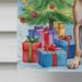 American Hairless Terrier Christmas Reindeer House Flag Large Porch Sleeve Pole Decorative Outside Yard Banner Artwork Wall Hanging, Polyester, House Size, Multicolor_maomaolike.com