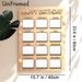 Birthday Tracker Painting Poster, Warm-toned Festive Birthday-themed Poster, Monthly Blank Frames With Party Accents To Record Birthday Dates, Ideal_maomaolike.com