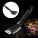 Black Stainless Steel Wire Barbecue Cleaning Brush, Suitable For Indoor And Outdoor Grills, For Removing Grease And Burnt-on Food_maomaolike.com