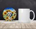 Tibetan Terrier In Sunflowers Large Sandstone Coasters Pack Of 4 Absorbent Round Coasters Decor Gifts For Men Or Women, 4 In, Multicolor_maomaolike.com