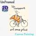 Croissant & Bicycle Themed Painting Poster, Whimsical Minimalist Line Art Poster, Playful Design With French Text And Oversized Croissant_maomaolike.com