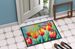 Tulips In Watercolor Doormat Front Door Mat Indoor Outdoor Rugs For Entryway, Non Slip Washable Low Pile, 24H X 36W_maomaolike.com