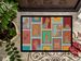 Lots Of Blue And Tan Yorkie Doormat Front Door Mat Indoor Outdoor Rugs For Entryway, Non Slip Washable Low Pile, 24H X 36W_maomaolike.com