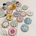 Handmade Resin Rattan Coasters, Tea Cup And Pastry Decorative Drink Mats, Colorful Shell Heat-insulating Mats, An Ideal Gift For Tea Lovers_maomaolike.com
