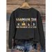 Women's Clothing round neck printed sweatshirts spring and autumn hot selling casual all match long sleeved men's and women's tops_maomaolike.com
