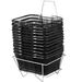 VEVOR Shopping Baskets With Handles, 12PCS, Black Metal Shopping Basket, Portable Wire Shopping Basket, Black Wire Mesh Shopping Basket Set For Supermarkets, Retail Stores, Grocery Shopping, Black_maomaolike.com