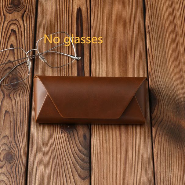 Unisex Crazy Horse Leather Pu Leather Glasses Case Big Frame Glasses Case Sunglasses Case Sunglasses Case_maomaolike.com