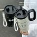 Light Luxury Twilight Insulation Cup Large Capacity Water Cup 316 Stainless Steel Straw Cup Car Ice Cup High-end Cup_maomaolike.com