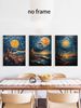 European And American Oil Paintings In The Style Of Van Gogh: Skies, Oceans, Suns. Decorative Art Prints, Living Room Wall Art, Art Exhibition Pieces._maomaolike.com