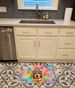 Golden Retriever Hippie Dawg Memory Foam Kitchen Mat Machine Washable Anti-Fatigue Mat Cushion Comfort Bath Mat Or Kitchen Rug_maomaolike.com