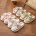 Winter Warm Fur For Women Cute Bow House Non Slip Soft Shoes Comfort Flat Heel Home Indoor Bedroom Plush Slippers_maomaolike.com