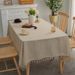 Modern Polyester Tablecloth Geometric Animal Print Rectangular Cover For Dining, Coffee Table – Oil & Heat Resistant,_maomaolike.com