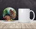 Maine White Pine Cone And Tassels In Watercolor Large Sandstone Coasters Pack Of 4 Absorbent Round Coasters Decor Gifts For Men Or Women, 4 In, Multicolor_maomaolike.com