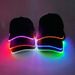 Hot Sale Fashion Glowing Baseball Cap LED Hiphop Club Props Fluorescent Light Up Hat DJ Music Supplies Costume_maomaolike.com