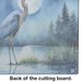Blue Heron Under The Moonlight Glass Cutting Board Decorative Tempered Glass Kitchen Cutting And Serving Board Large Size Chopping Board_maomaolike.com