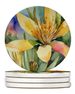 New Mexico Yucca Flower In Watercolor Large Sandstone Coasters Pack Of 4 Absorbent Round Coasters Decor Gifts For Men Or Women, 4 In, Multicolor_maomaolike.com