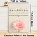 Islamic Dua Painting Poster, Soft-toned Minimalist Islamic Calligraphy With Pink Gerbera Flower Poster, Serene Spiritual Message Ideal For Home And_maomaolike.com
