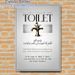 Islamic Toilet Dua Painting Poster, Elegant Minimalist Typographic & Vintage Faucet Graphic Poster, Displays Traditional Islamic Supplication, Ideal_maomaolike.com