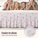 Elastic Fitted Skirt With Anti-Slip Design - Deep Pocket Bed Ruffle For Mattress Protection (Queen/King Size_maomaolike.com