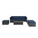 Patio Furniture, Outdoor Furniture, Seasonal PE Wicker Furniture,5 Set Wicker Furniture With Plywood Coffee Table,with Lift TOP Coffee Table,with Lounger Sofa_maomaolike.com