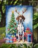 Pointer Christmas Reindeer Garden Flag Mailbox Flag Decorative Yard Flag Banner Outside Patio Artwork Yard Flower Beds, Garden Size, Multicolor_maomaolike.com