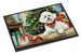 Bichon Frise Cozy Christmas Doormat Front Door Mat Indoor Outdoor Rugs For Entryway, Non Slip Washable Low Pile, 24H X 36W_maomaolike.com