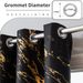 Gold And Silver Foil‑printed Marble‑pattern High‑precision Blackout Curtains With Perforations, Sun‑blocking For The Living Room_maomaolike.com