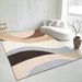 Living Room Rug Large Size Gorgeous Gold Frame Design Bedroom Rug Plush Thickened Machine Washable Thickened Underlay Interior Decorative Rug_maomaolike.com