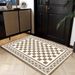 Living Room Rug Large Size Gorgeous Gold Frame Design Bedroom Rug Plush Thickened Machine Washable Thickened Underlay Interior Decorative Rug_maomaolike.com