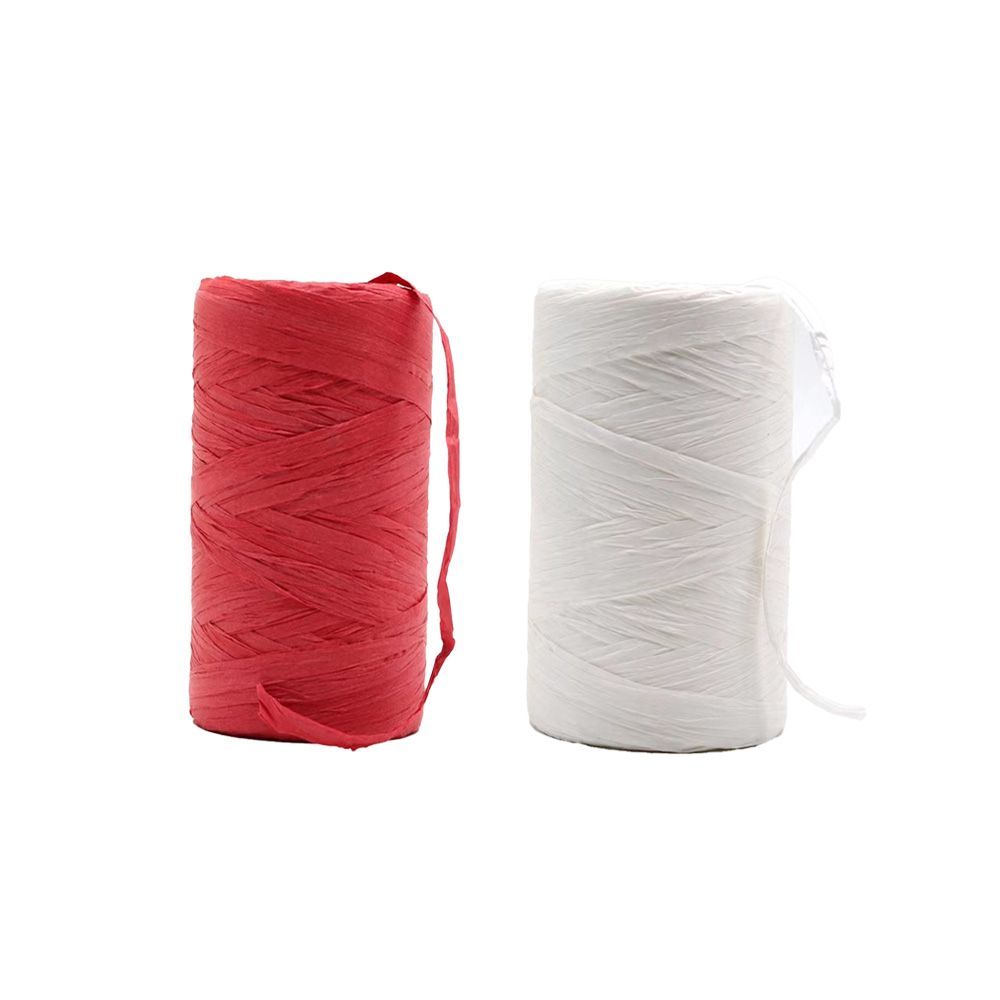 Christmas Decoration New Trend: Red And White Lala Paper Roll 24PC_maomaolike.com