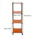 Korean Orange 4-Tier Heavy Duty Stainless Steel Storage Shelving Unit, 100lbs/shelf (49"H X 14.9"W X 13.7"D) For Indoor/Outdoor Organization , Modular Rack, Extremely Durabl_maomaolike.com
