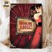 Moulin Rouge Themed Painting Poster, Opulent Vintage Romantic Couple Scene Poster, Dramatic Elegant Decor Ideal For Living Room, Home Theater Wall_maomaolike.com