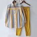 Women's Spring And Autumn Large Size Loose Fat MM Striped Collar Long-sleeved Fashion Sports Suit Two-piece Suit_maomaolike.com