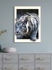 White Tiger 3D Optical Illusion Canvas Wall Art, Realistic Wildlife Portrait Decorative Art, 3D Optical Illusion Effect, Tiger_maomaolike.com