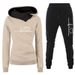 Women's Clothing Women's sweater suit, hoodie, two piece set, electrocardiogram, love map, trendy new style, women's trousers, long sleeves_maomaolike.com