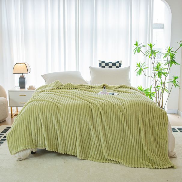 Home Textile Thickened Solid Color Rabbit Plush Flannel Blanket Sofa Cover Blanket Air Conditioning Blanket Nap Blanket_maomaolike.com