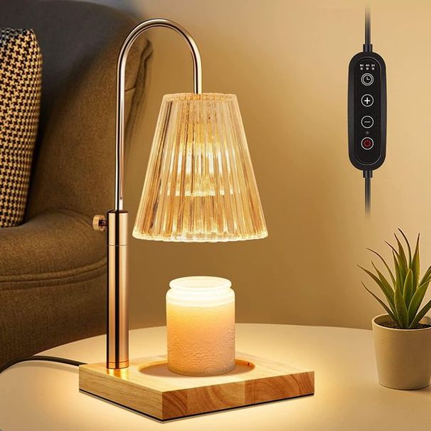7 Types Dimmable Candle Warmer Lamp 110V/220V Bedroom Bedside Aroma Lamps Mood Light Glass Crystal Wood Indoor Lighting Lights_maomaolike.com