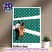Jazz Dance Themed Painting Poster, Vintage Collaged Style Poster With Dancing Figures & Raindrop Pattern, Artistic Vibrant Decor, Ideal For Music_maomaolike.com
