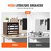 VEVOR Literature Organizers, 5 Compartments Office Mailbox With Adjustable Shelves, Wood Literature Sorter 13.9x12x13 Inches For Office, Home, Classroom, Mailrooms Organization, EPA Certified, Brown_maomaolike.com