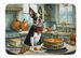 Boston Terrier Fall Kitchen Pumpkins Memory Foam Kitchen Mat Machine Washable Anti-Fatigue Mat Cushion Comfort Bath Mat Or Kitchen Rug_maomaolike.com