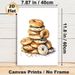 Bagel Themed Painting Poster, Warm-toned Watercolor Stacked Assorted Bagels Poster, Brings Cozy Culinary Vibe, Ideal For Kitchen And Dining Area_maomaolike.com