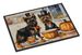 Cairn Terrier Fall Kitchen Pumpkins Doormat Front Door Mat Indoor Outdoor Rugs For Entryway, Non Slip Washable Low Pile, 24H X 36W_maomaolike.com
