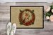 Corgi Christmas Flowers Doormat Front Door Mat Indoor Outdoor Rugs For Entryway, Non Slip Washable Low Pile, 24H X 36W_maomaolike.com